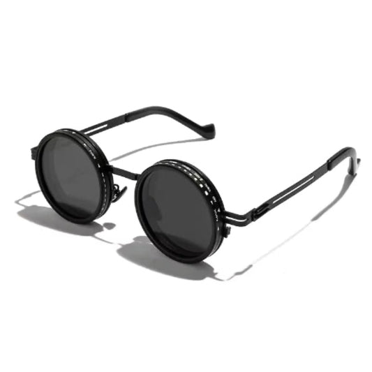 Retro Metal round Punk Nd9-Level Adjustable Dimming Sunglasses Women Polarized UV400 Fashion Men Outdoor Sun Glasses